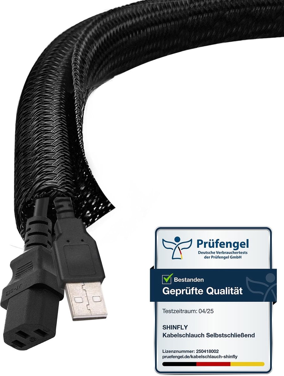 Omgoods - 6mm-10m Kabelslang - Zelfsluitende Kabelbeheer voor Desk en TV