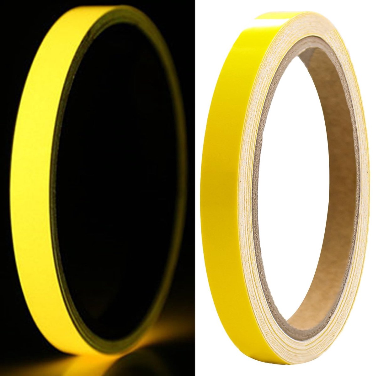 Omgoods - Fluorescerende Zelfklevende Tape - 5 m x 10 mm Geel