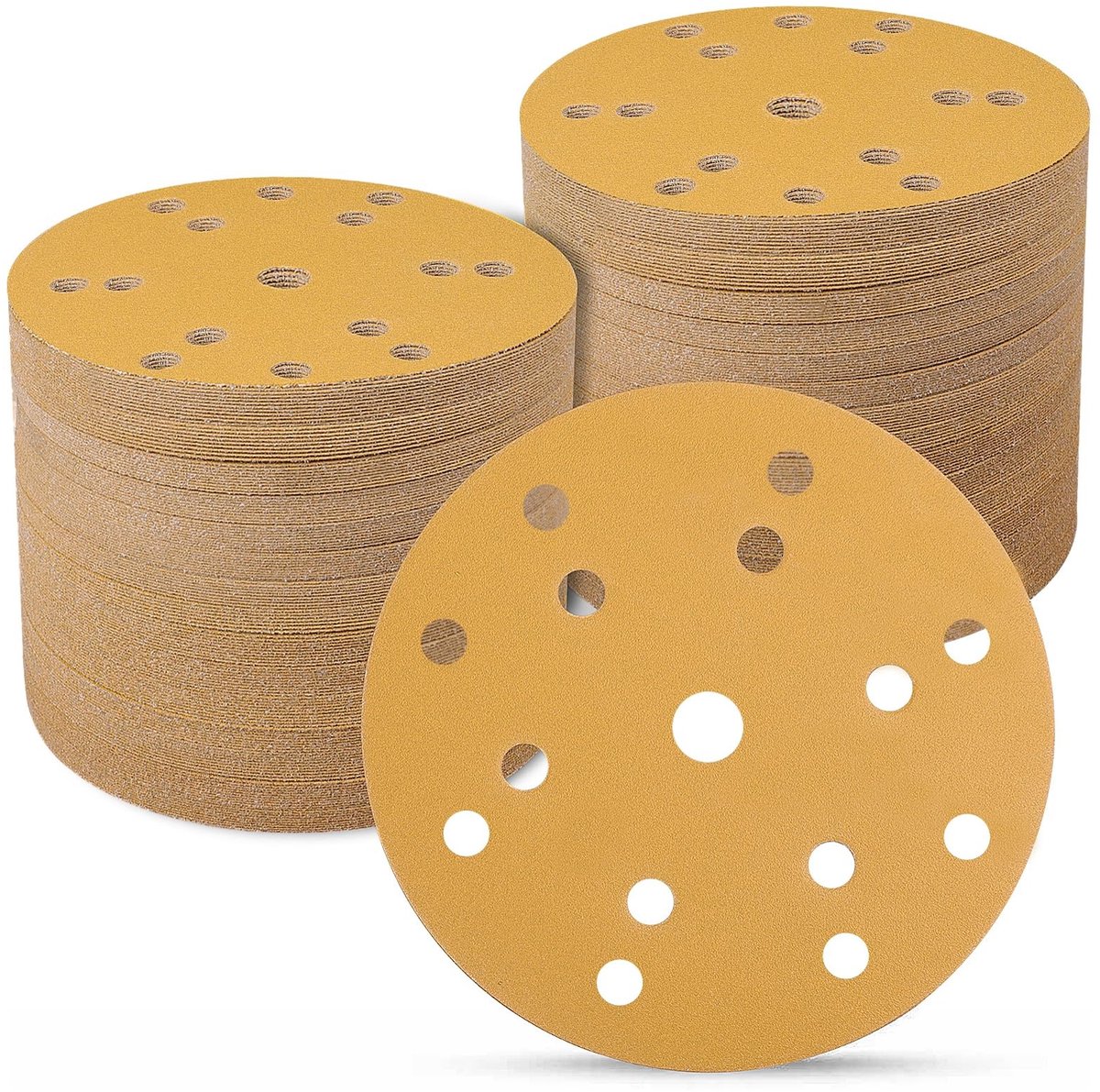 Omgoods - 100 Stuks Schuurpapier 150mm Velcro 220p - Slijpschijven voor Oscillatiegereedschap