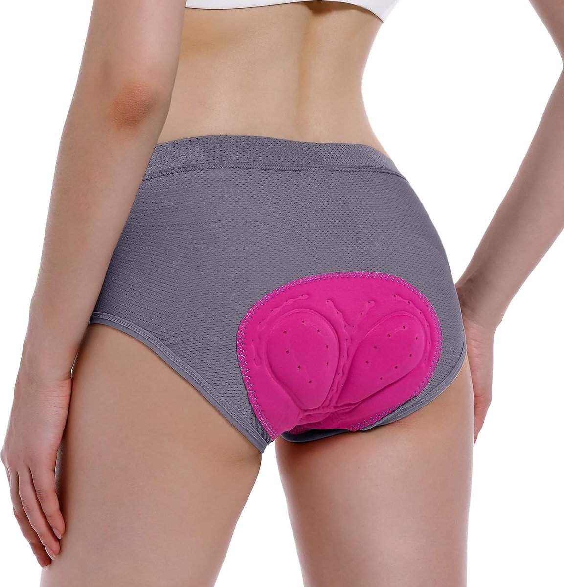 Shorts voor dames, 4D, gevoerd, sneldrogend, ademend, antislip, fietsbroek voor dames