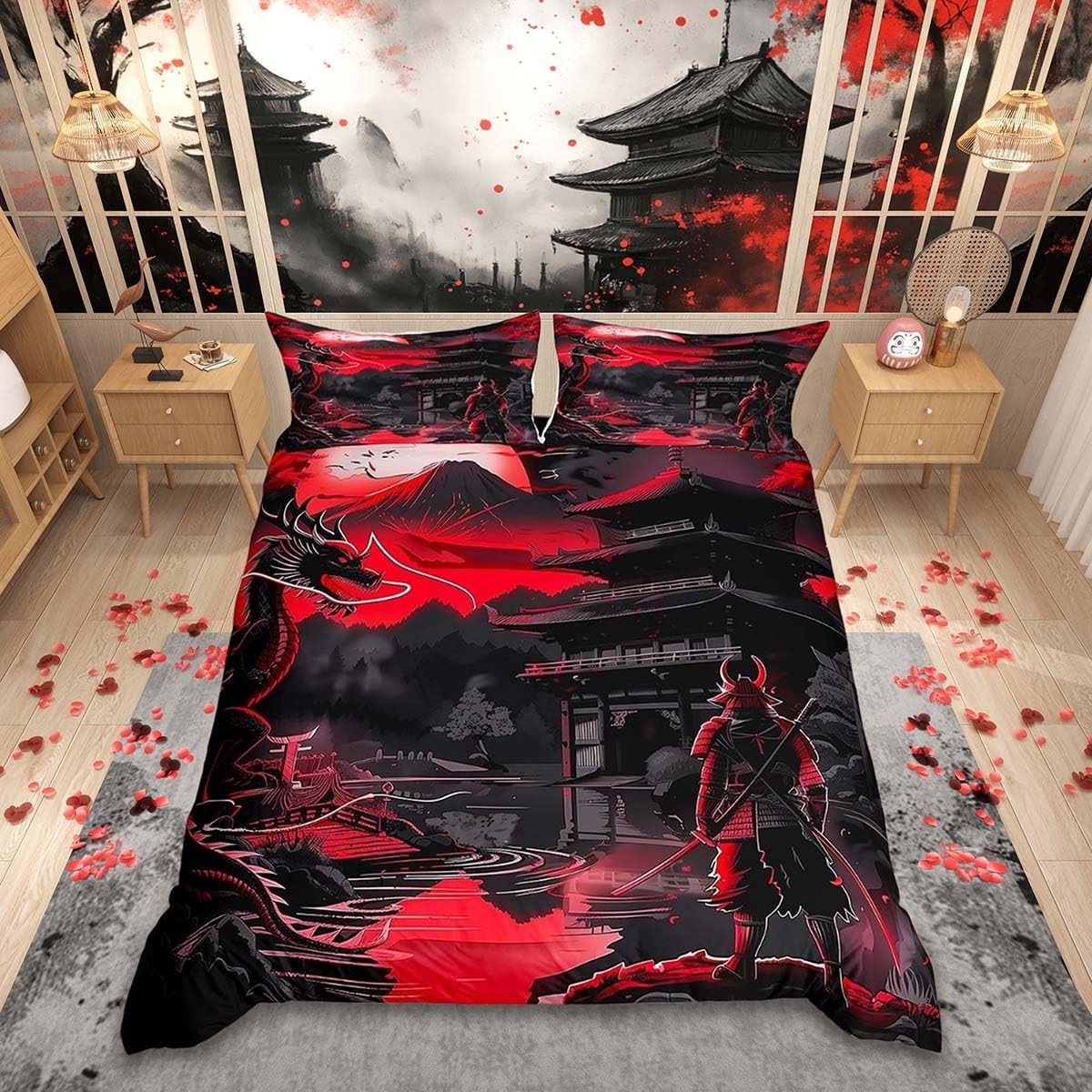 Omgoods - Draken Beddengoedset voor Kinderen in Japans Stijl
