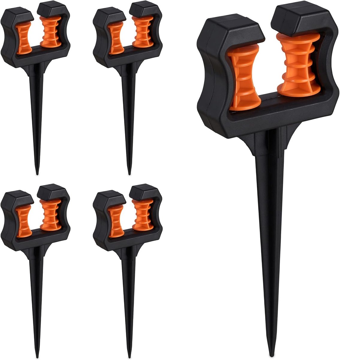 Slanggeleider Tuinslang - 5 stuks - Tuinslanggeleider - Tuinslang Geleider - Met Grondpin - Tuinslanggeleiderspiesen - Hose Guide - Decoratieve Tuinsteunen - Stabiele Slangfixatie