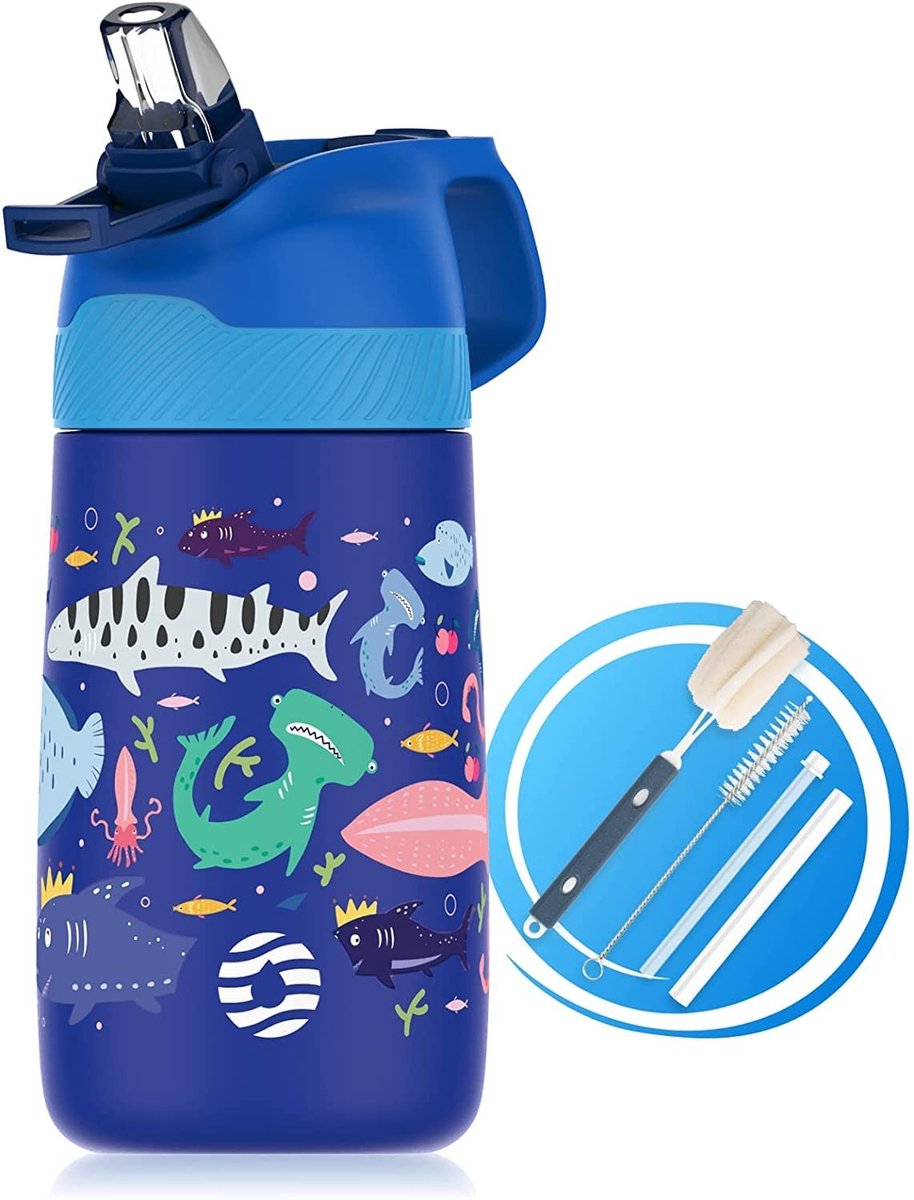 Omgoods - Kinderen Drinkfles 350ml, RVS Isolatie, BPA-vrij