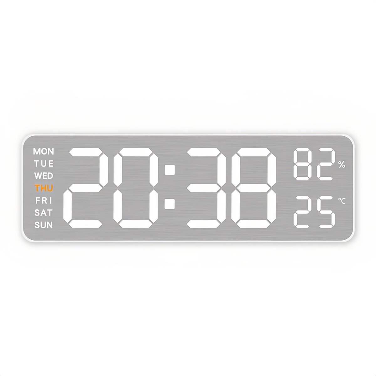 Omgoods - Elektronische LED Wandklok met 3 Helderheidsniveaus - Multifunctioneel voor Thuis en Kantoor