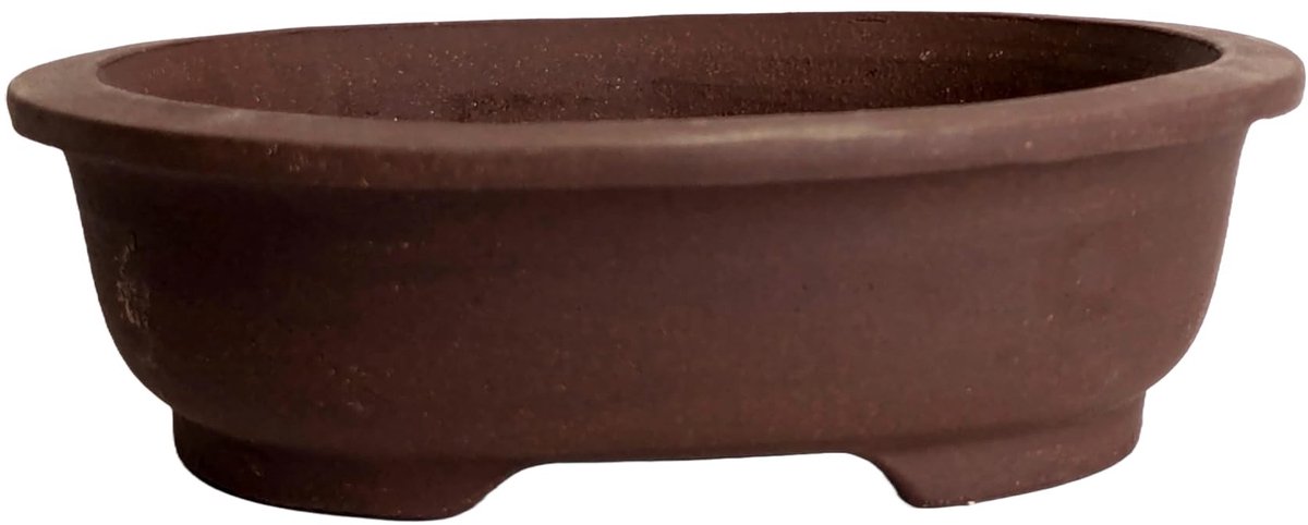 Omgoods - Ongelakte Keramische Bonsai Potten - Design 3, 18cm