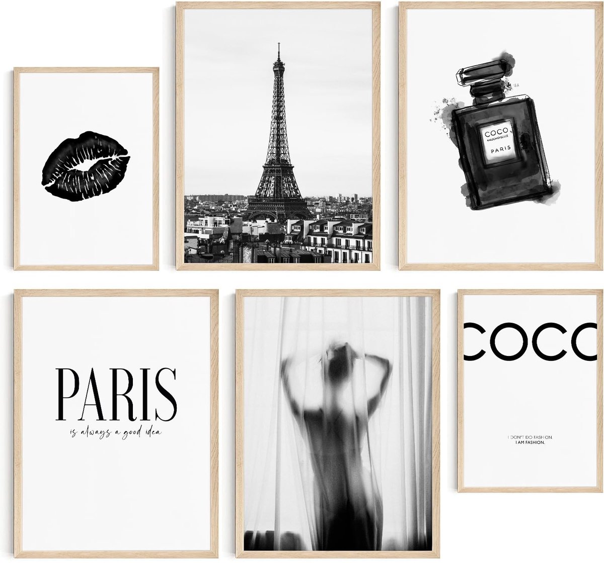 Omgoods - Poster Set 8 Stuks - Wanddecoratie voor Woonkamer en Slaapkamer