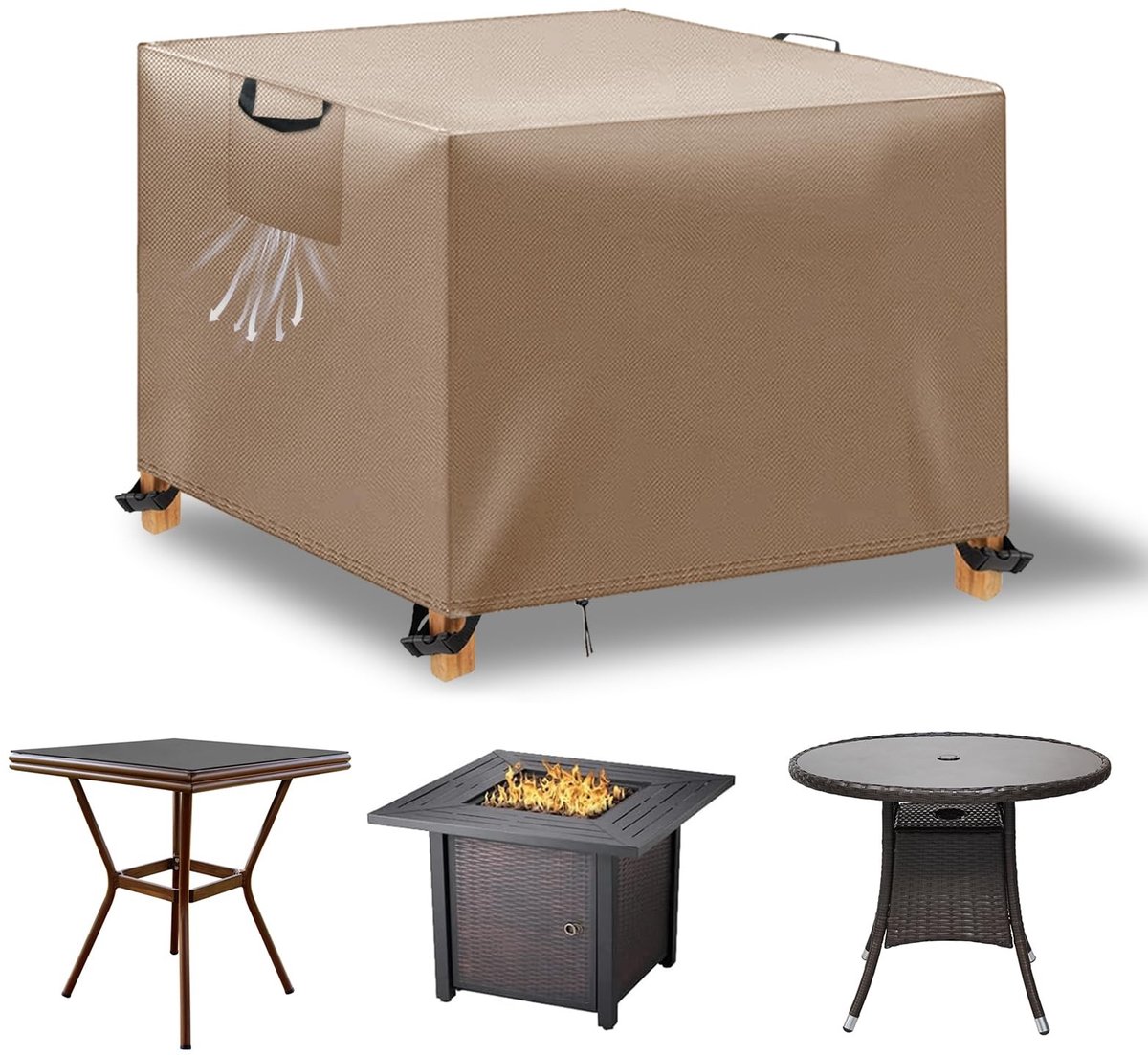 Omgoods - Waterdichte Beschermhoes voor Tuinmeubelen 70x70x70cm