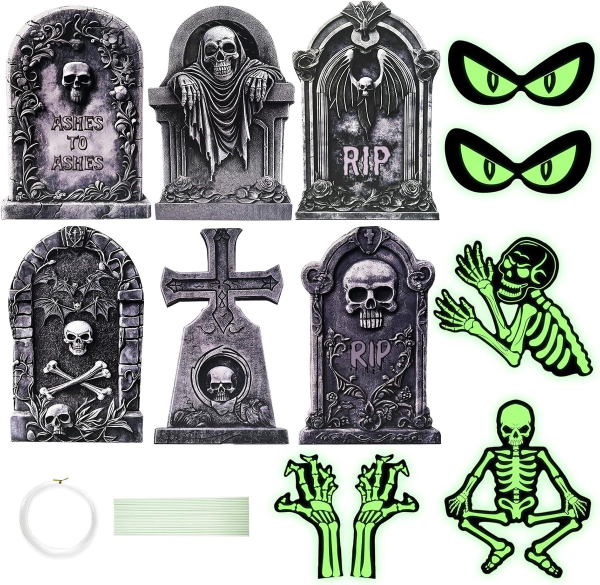 GARDEN 12 STKS Halloween grafsteen tuin teken