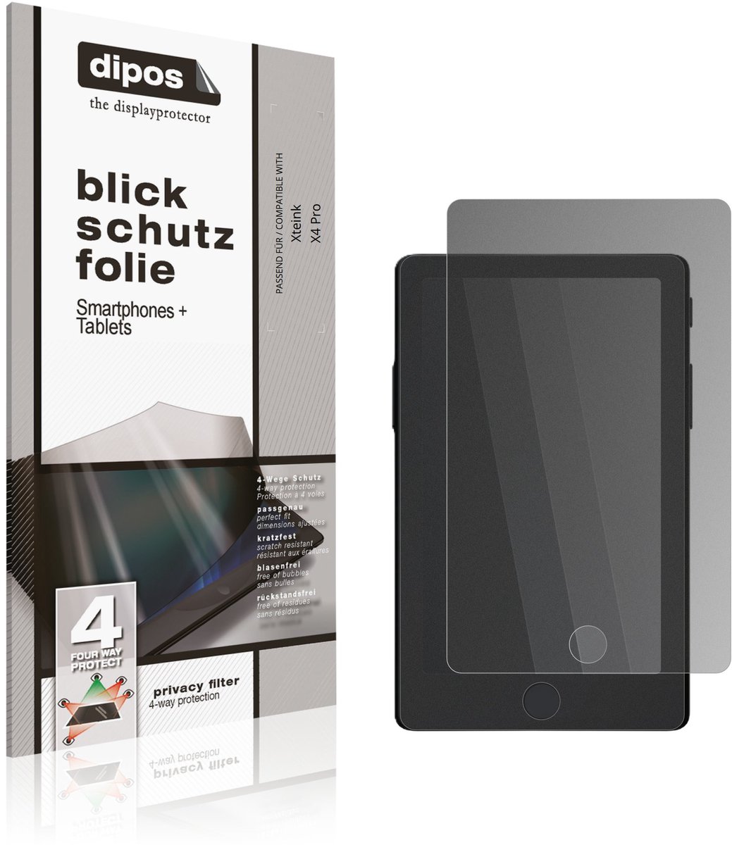 dipos – Matte Privacy Screenprotector geschikt voor Xteink X4 Pro | Anti-Spy Beschermfolie