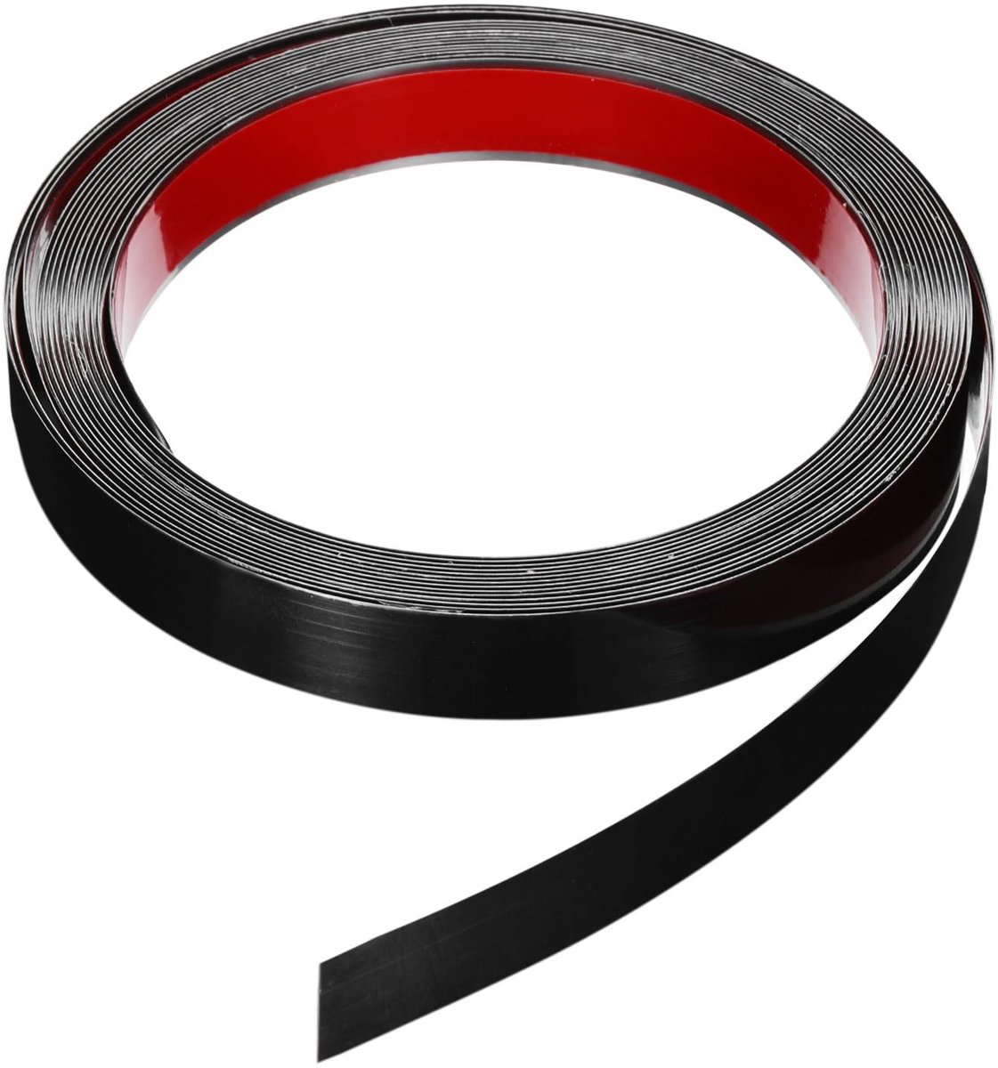 Omgoods - QUARKZMAN Decoratieve Plakstrip - Zelfklevende Metalen Strips 40 x 2 cm, Zwart