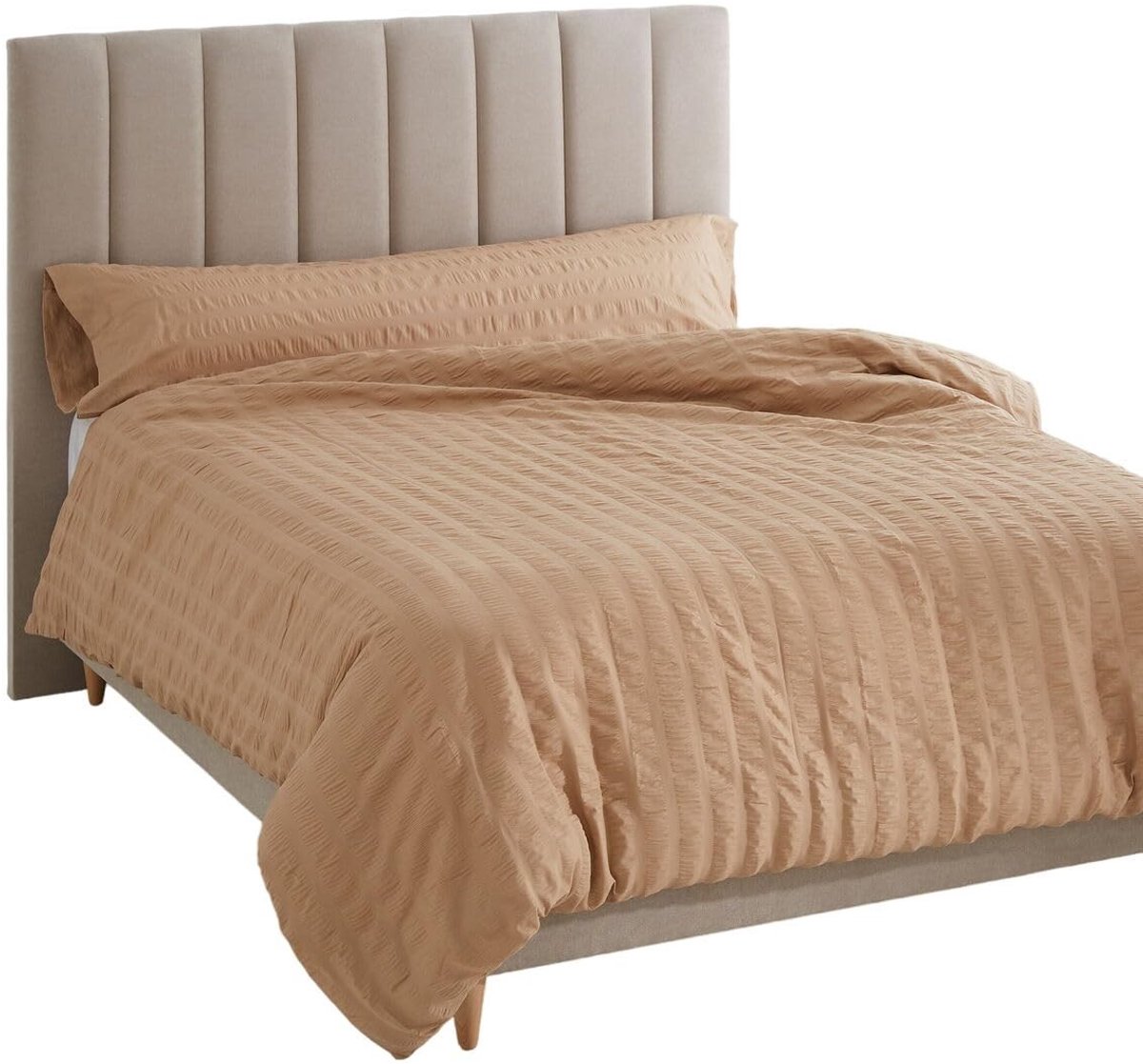 Omgoods - Duvet Cover Lichtbruin 260 x 240 cm