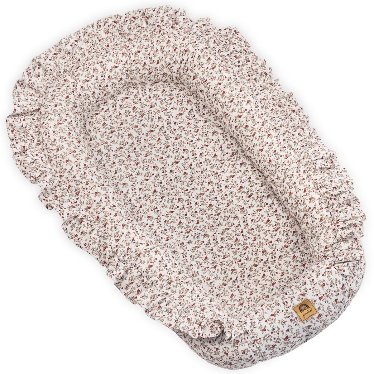 Omgoods - Rimpel Baby Nest - Cuddly Nest voor Baby's van 100% Katoen (Provance met Flap)