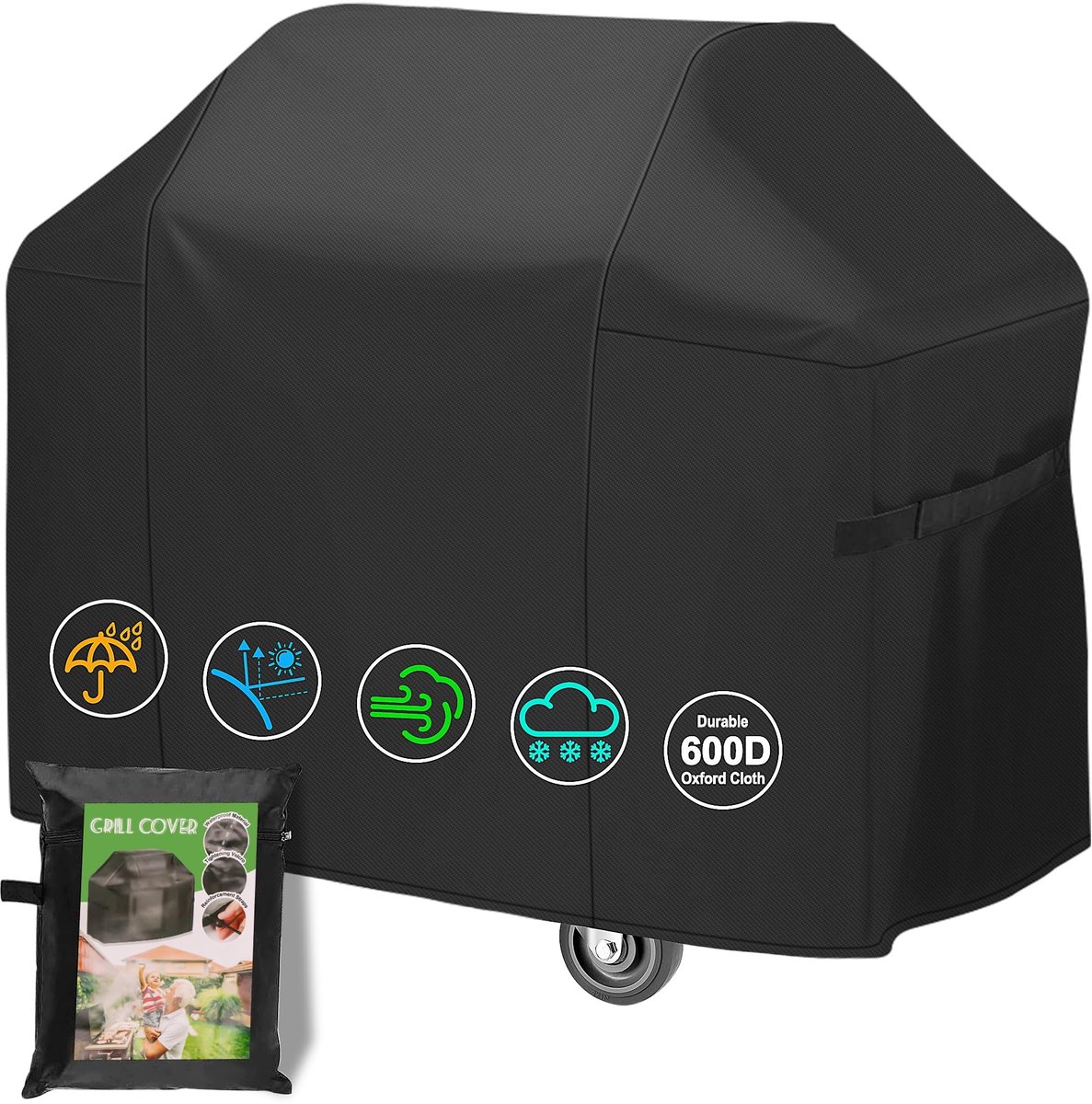 Omgoods - 600D Premium Cover - Waterdicht en Winddicht voor 3-4 Branders
