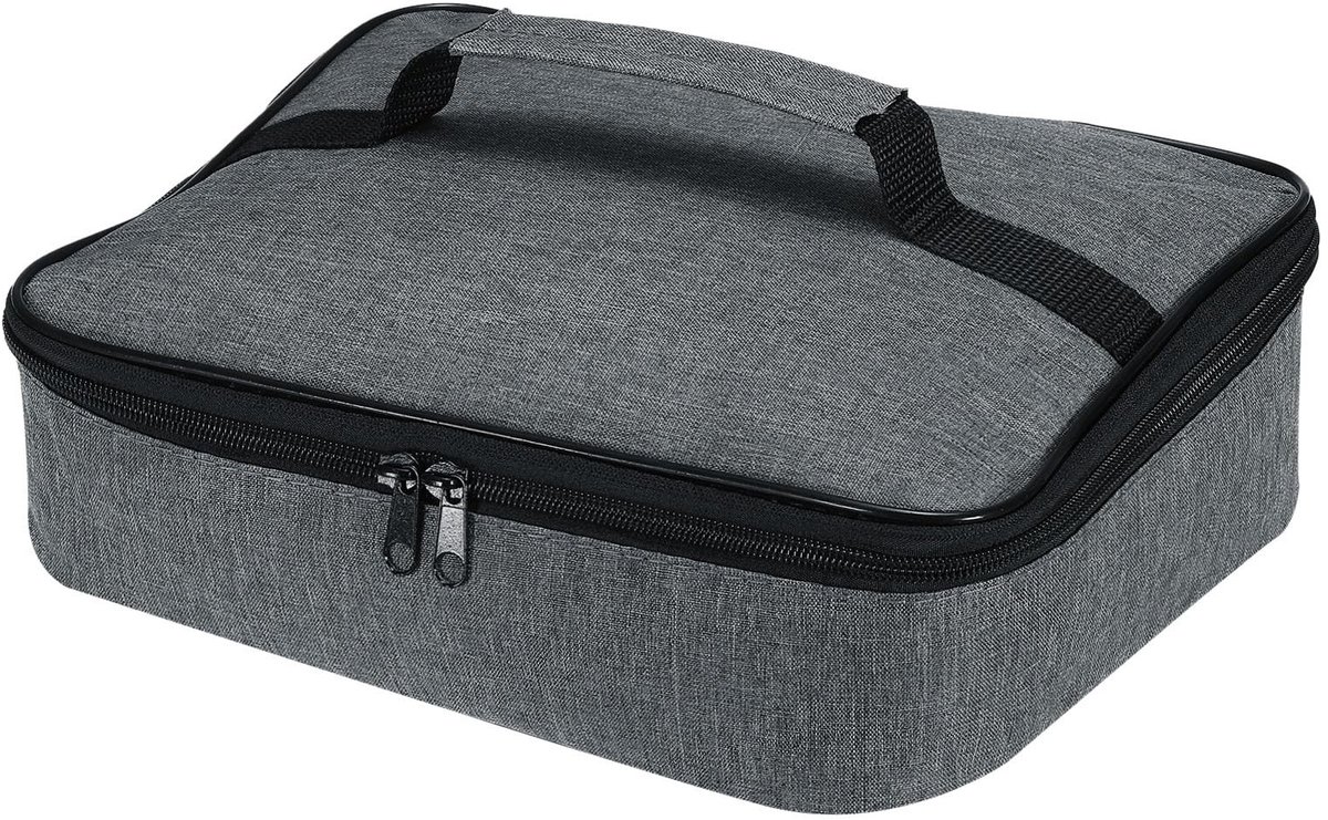 Omgoods - 11"x8.7"x2.8" Geïsoleerde Lunchtas, Waterdichte Lunchbox met Handvat Lunch Draagtas Draagbare Voedselopslag voor Kantoorwerk Outdoor Picknick,