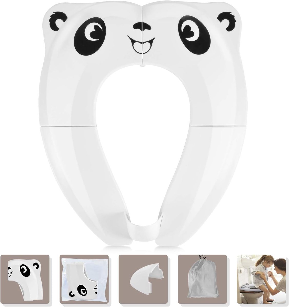 Upgraded versie Opvouwbare toiletbril kinderen toilettrainer, Gimars