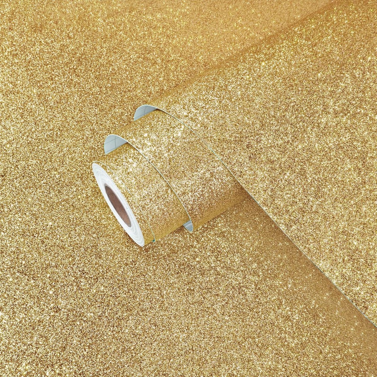 goud glitter behang zelfklevend vinyl rol meisjes slaapkamer behang