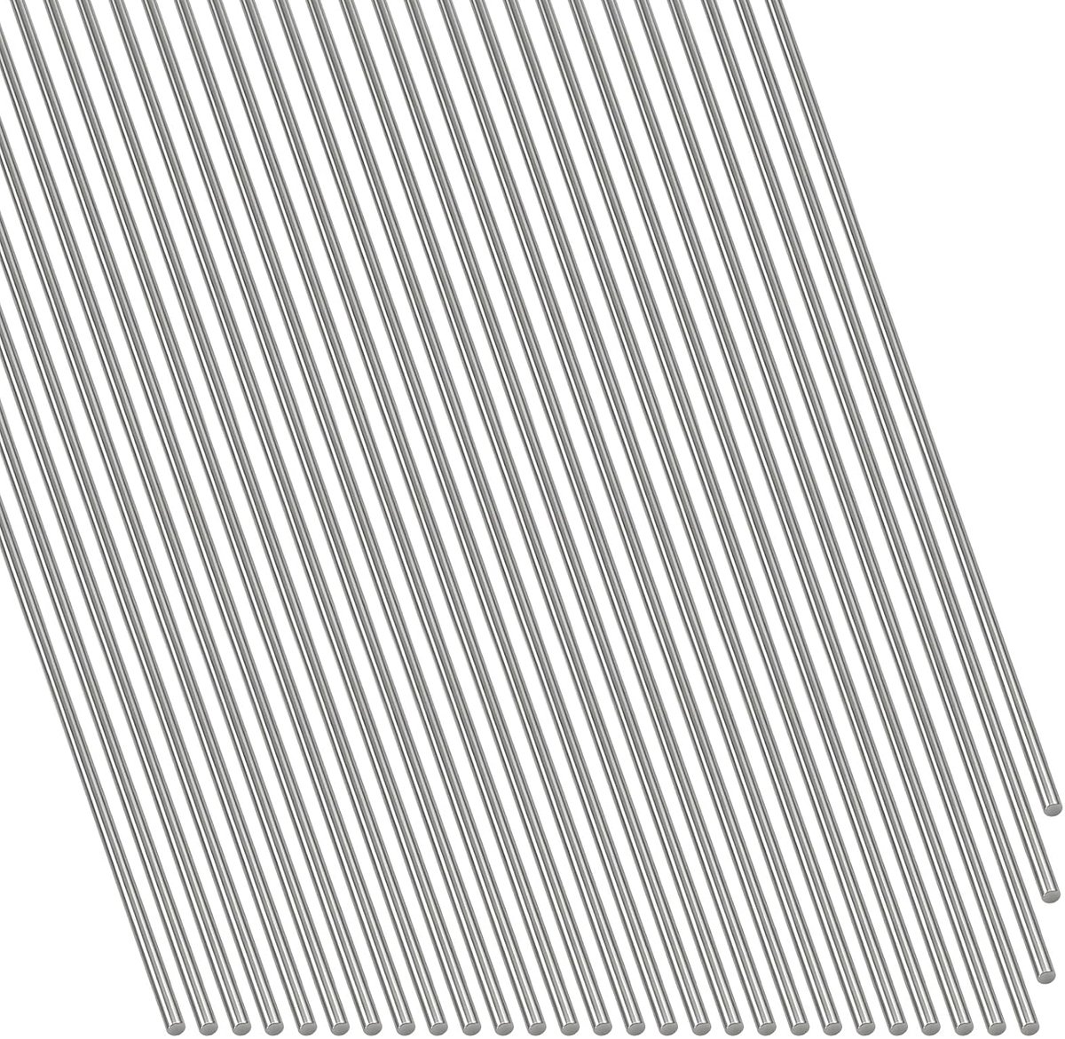 30 stuks 0,8 mm roestvrij stalen veerdraad, assortiment kit, recht, volledig harde verenstaaldraad, roestvrijstalen staven, metalen stang voor doe-het-zelf knutselwerk, modelbouw