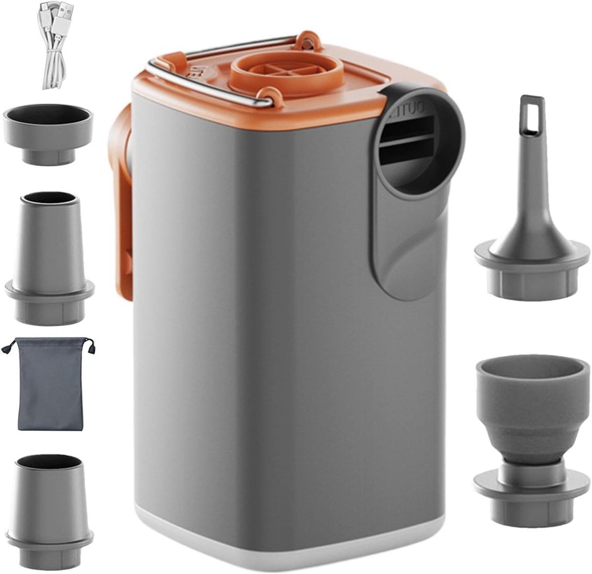 Compacte Luchtpomp - Draagbare Pomp Mini Pomp - Opblaasbare Artikelen Vullen - Oplaadbaar met Type C