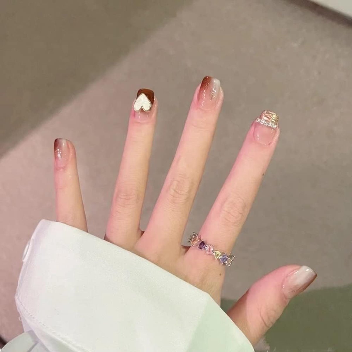 Nagels om op te plakken, handgemaakte gelnagels, press-on nails