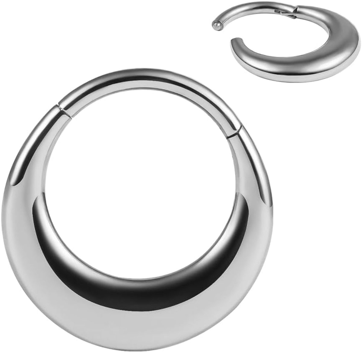 Septum piercing ring ringd segment clicker 8 mm 10 mm 16 g