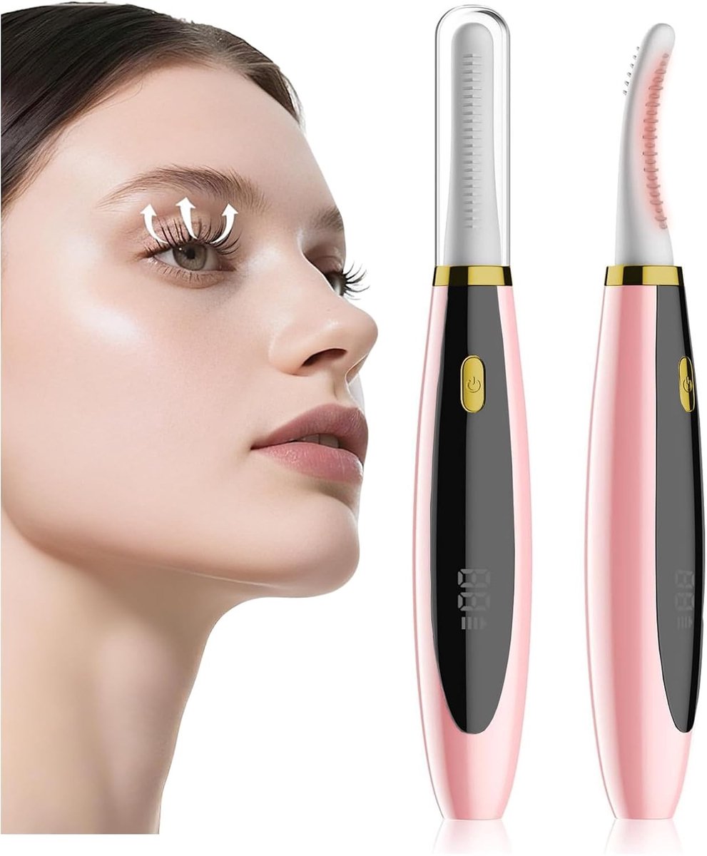 Verwarmde Wimperkruller - Elektrische Kruller - Mooie Wimpers - 3 Temperatuur Niveaus - 15 cm - Wit