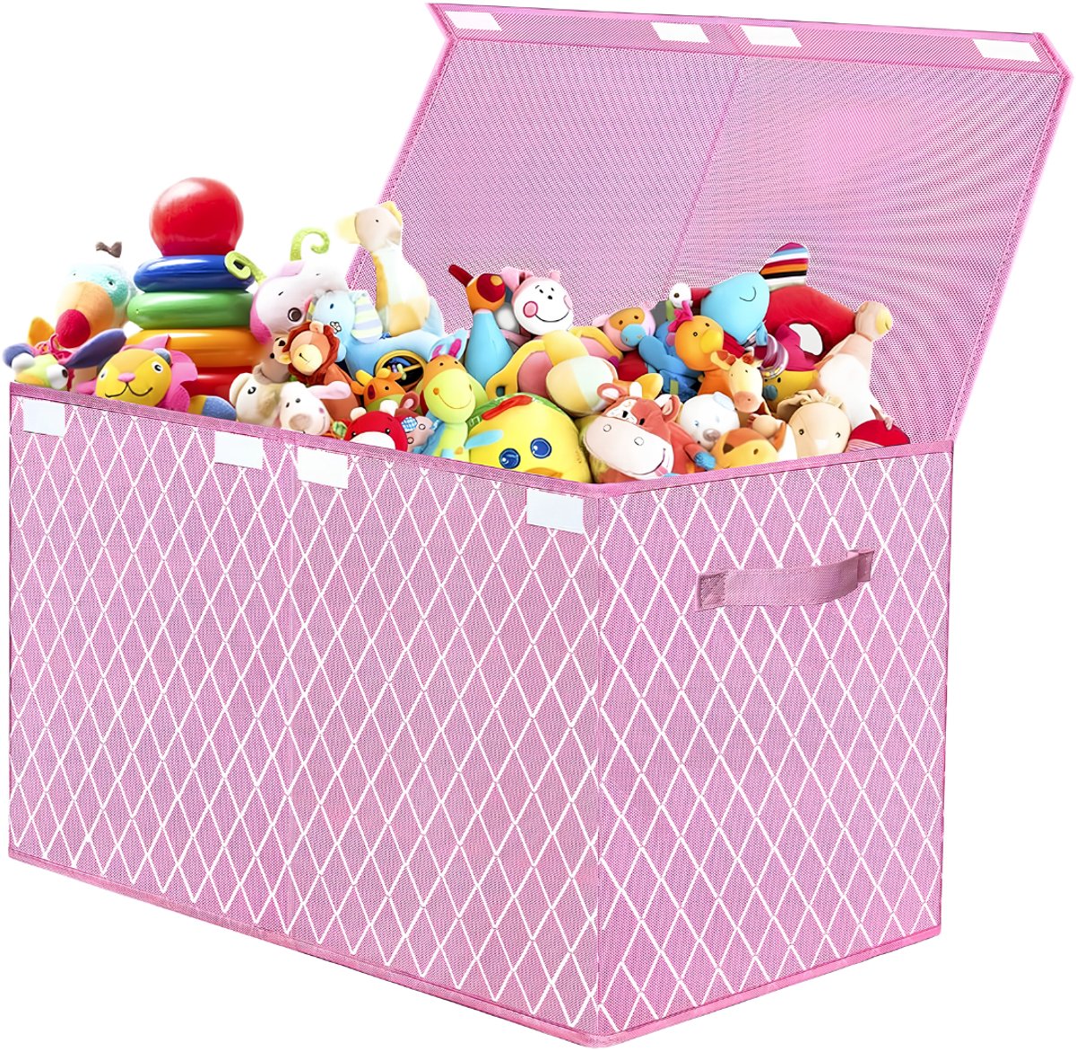 NIVA® Speelgoedkist - Opbergkist - Speelgoedkast - Roze - 61cm x 31cm x 39cm