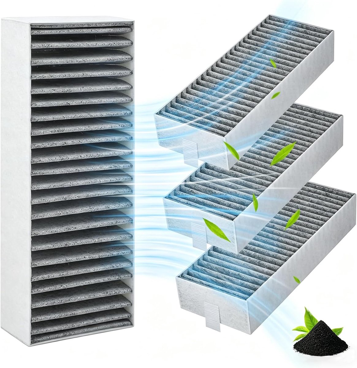 koolfilter voor afzuigkappen, compatibel met Siemens Hz9Vrcr0 / Bosch