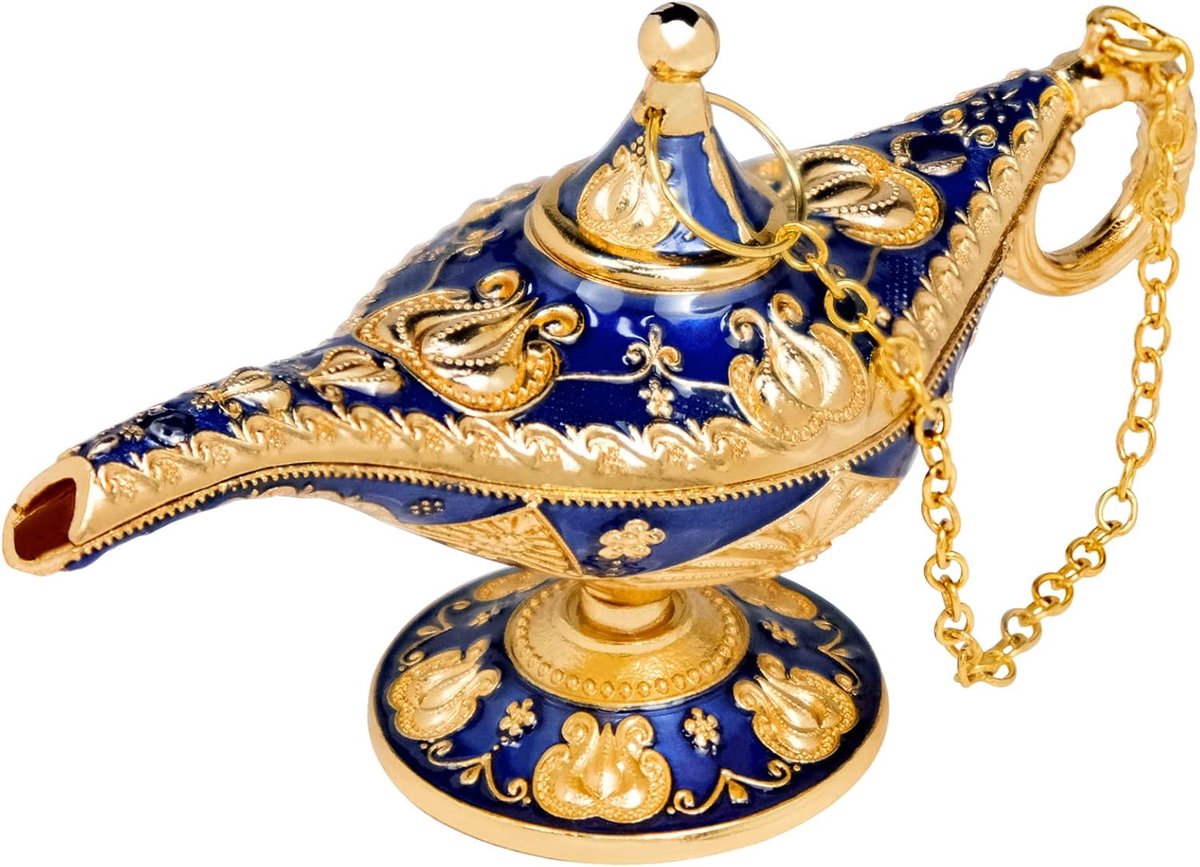 Aladin Aladin Aladin, legende, klassieke decoratie, magische lamp van genie ornamenten, kostuumaccessoires, woondecoratie, verjaardagscadeau