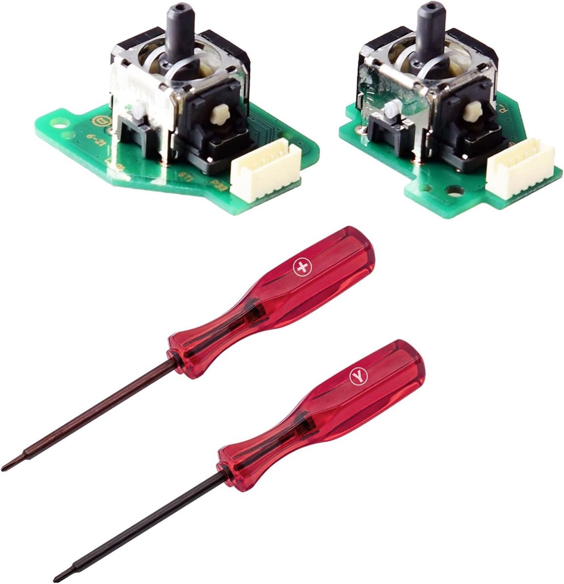 Analoge stick met PCB-afdichting, kruiskopschroevendraaier met drie