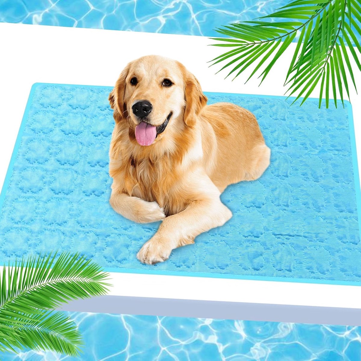 Koelmat voor honden, 50 x 60 cm, koelmat, zelfkoelend