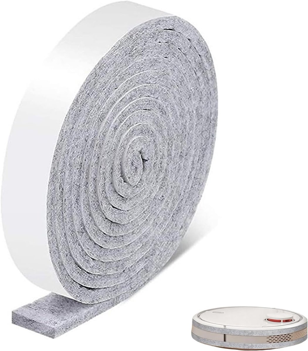 Zelfklevende viltband, 10 m x 3 cm x 3 mm, meubelglijders, viltglijders, meubelbescherming, geluiddempend en antislip, ideaal voor doe-het-zelf en renovatie van binnenruimtes