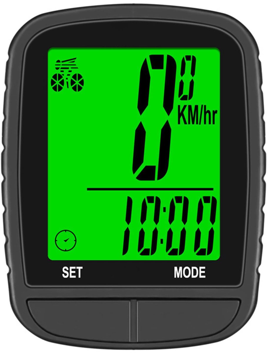 Kilometerteller Fiets - Snelheidsmeter - Fietscomputer Draadloos - sensor