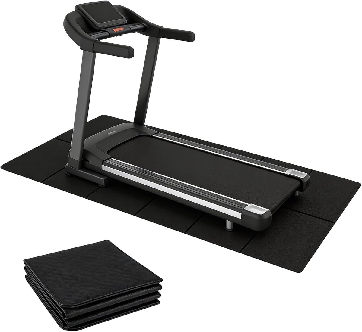 Opvouwbare vloerbeschermingsmat voor sporttoestellen en fitnessapparaten, geluiddempende en duurzame oplossing, 183 cm x 61 cm, 6 mm dik, ideaal voor sportscholen en thuisgebruik