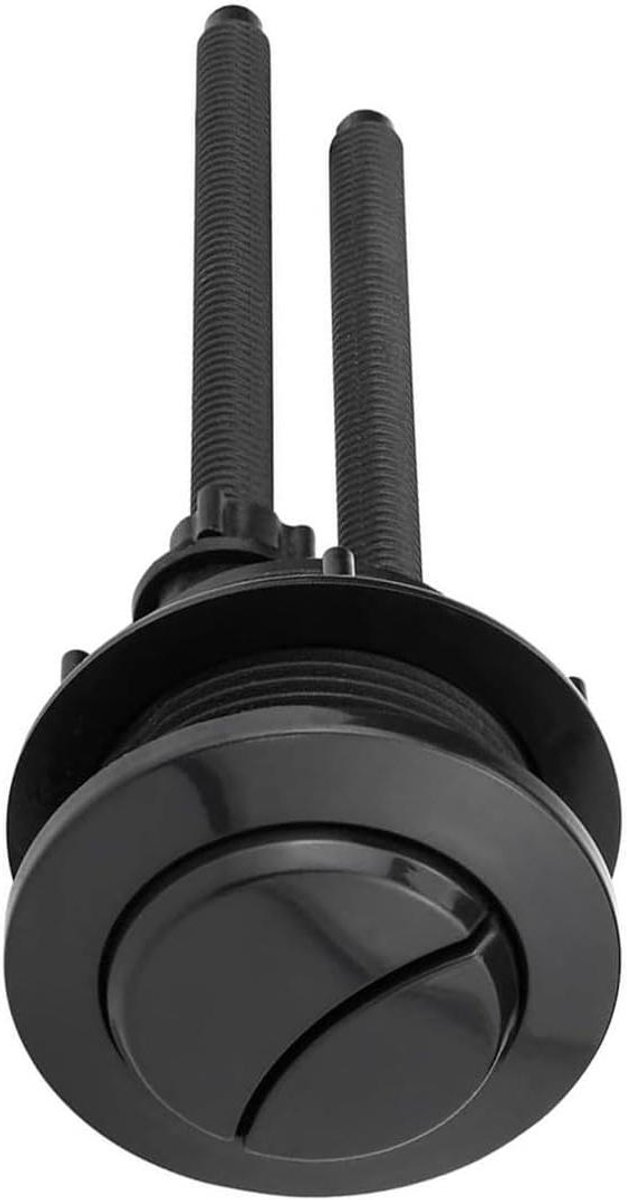 Toilet Drukknop - Spoelknop Reservoir - Badkamer Reparatie - Dubbele Spoeling - 38mm - Zwart
