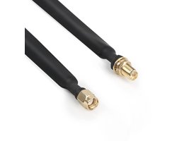 Platte kabel RP-SMA stekker naar RP-SMA bus, raam- en deurdoorvoer, coaxkabel, verlengadapter voor LoRa WiFi LoRawan-antenne, Bobcat Nebra, RAK, helium, hotspot, HNT Miner