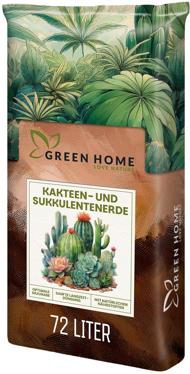 Green Home Love Nature - Potgrond voor cactus en vetplanten - 72 liter - met perliet - pH 5,8