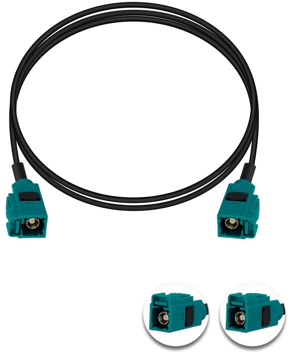 Fakra Z Kabel Fakra Z Vrouwelijk naar Fakra Z Vrouwelijk RF Coax Kabel 3.3ft/1m Fakra Z Vrouwelijke Voertuig Auto Antenne Verlengkabel RG174 voor Car Stereo GPS Navigatie