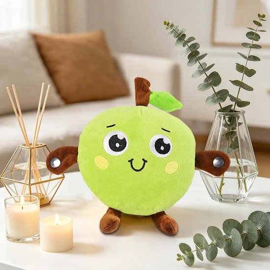 Muzikaal Fruit Speelgoed - Pluche Knuffel Interactief - Muzikaal Spelen - Aanraakgevoelige Geluidsfeedback - 29 x 23 x 11 cm — afbeelding 2