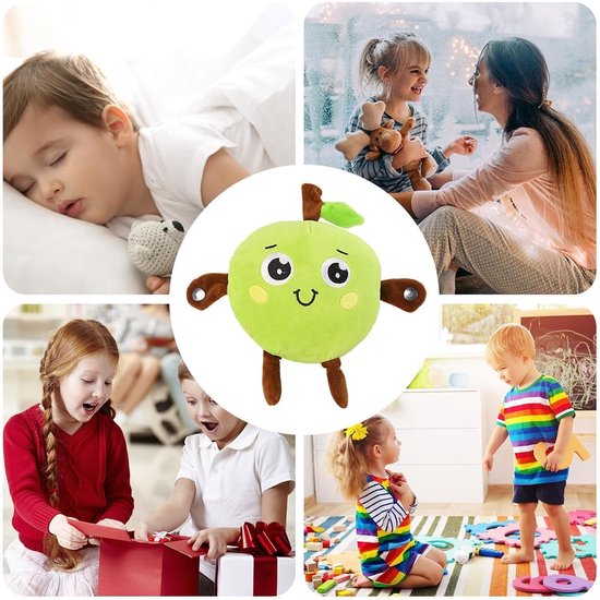 Muzikaal Fruit Speelgoed - Pluche Knuffel Interactief - Muzikaal Spelen - Aanraakgevoelige Geluidsfeedback - 29 x 23 x 11 cm — afbeelding 5