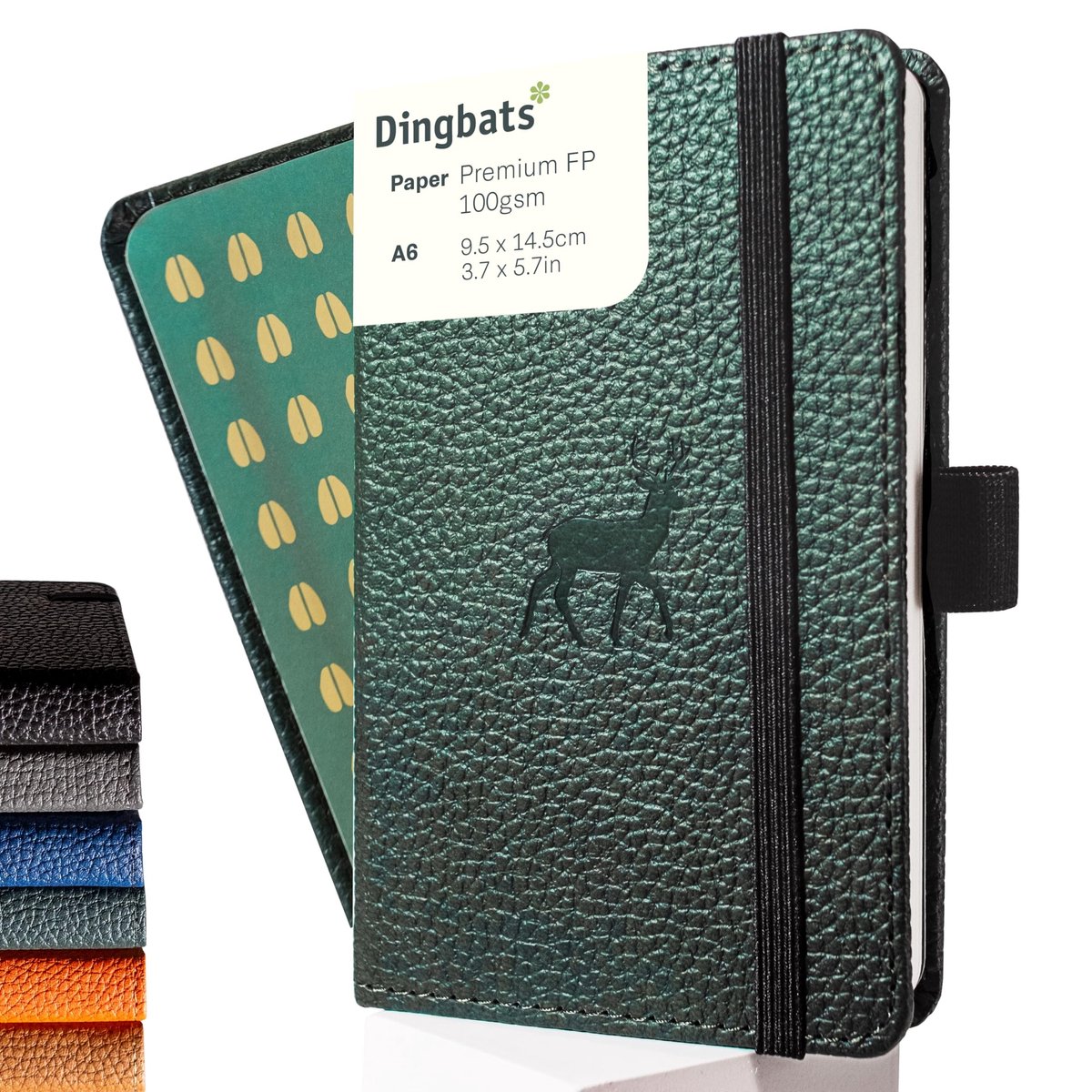 Omgoods - Dingbats Wildlife A6 Notitieboek - Hardcover met PU Leren Kaft