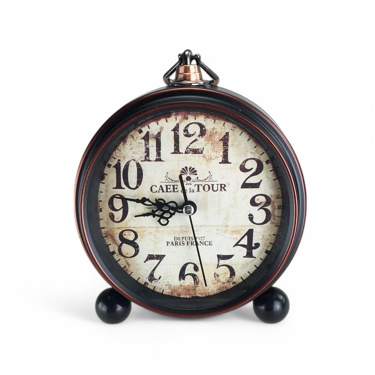 Omgoods - Retro Analoge Alarm Klok - Vintage Tafelklok zonder Tikken