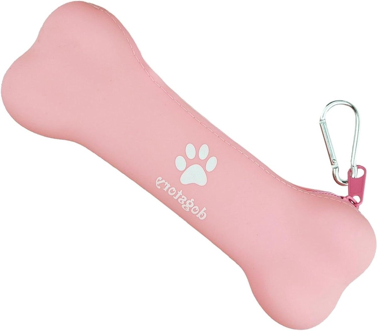 Traktatietas Hond - Snacktas Hondentraining - Hondentraining Georganiseerd - Gemakkelijke Toegang - 20 x 7 cm - Grijs