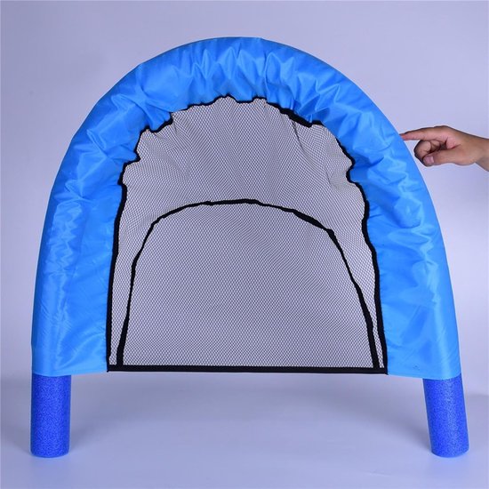 Opblaasbare ligmat - Waterhangmat Zwemband - Ontspanning op water - Zwevende mesh zitting - 1.5 meter lang - Blauw — afbeelding 3
