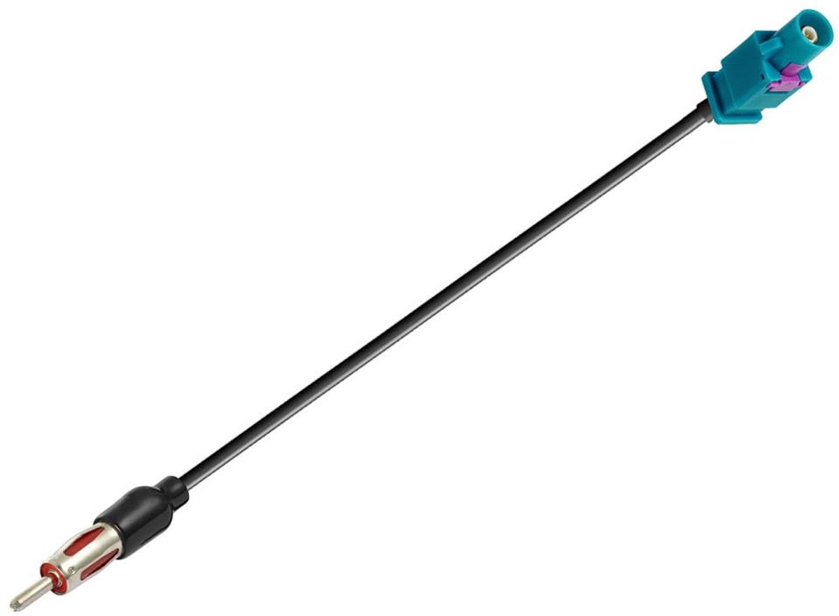 Fakra naar DIN Adapter Kabel Fakra Z Adapter Autoradio TV DAB + GPS Fakra Z naar DIN Stekker Fakra Kabel RG174 6in/15cm Compatibel met FM/AM Radio Antenne(1PCS)