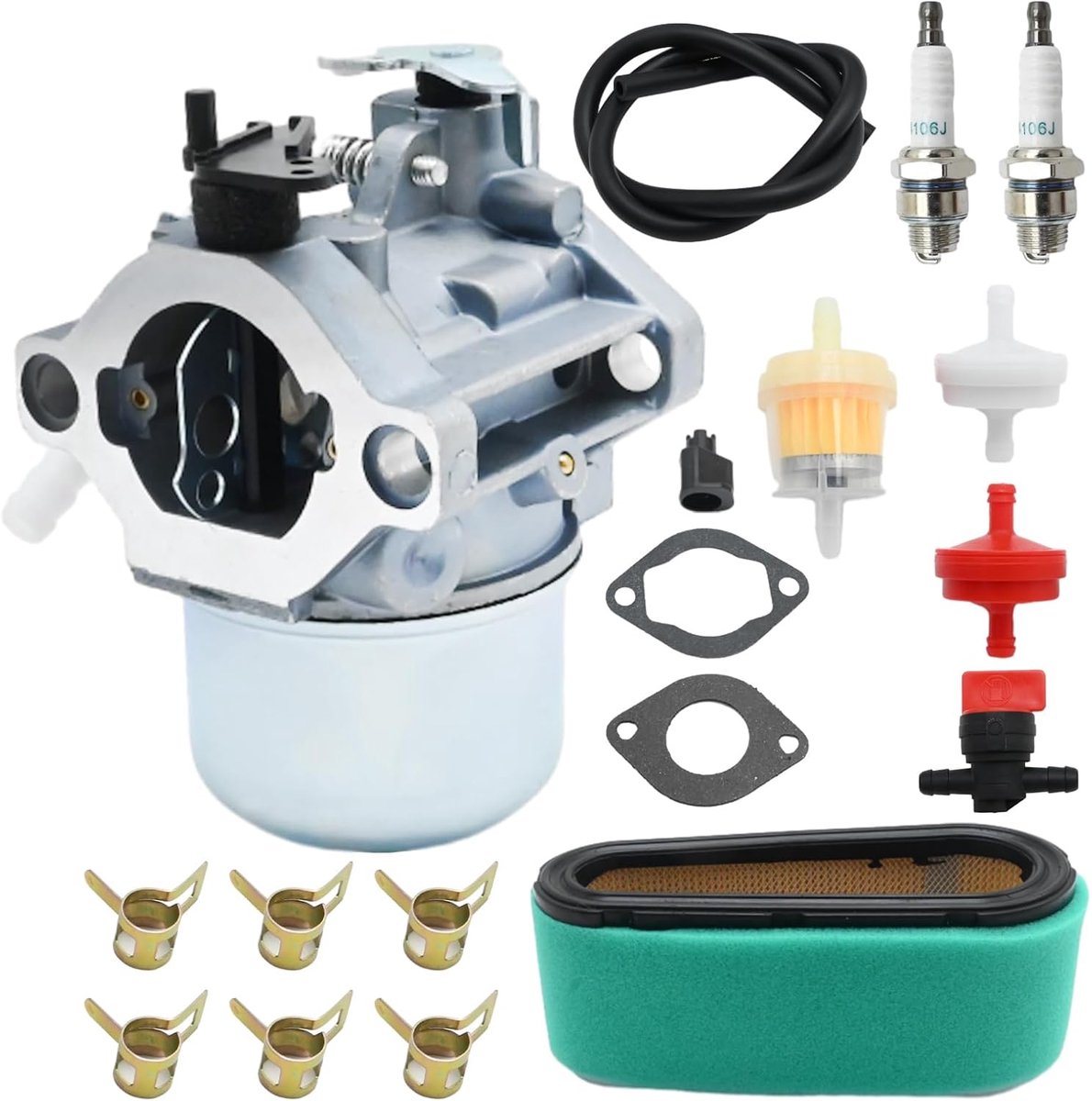 699831 694941 Carburateur Kit, Carb Kit met luchtfilter, voorfilter, vervanging voor 28D702 28M706 283702 283707 284702 284707 284777 286702 286707 9702 Motoren voor grasmaaiers