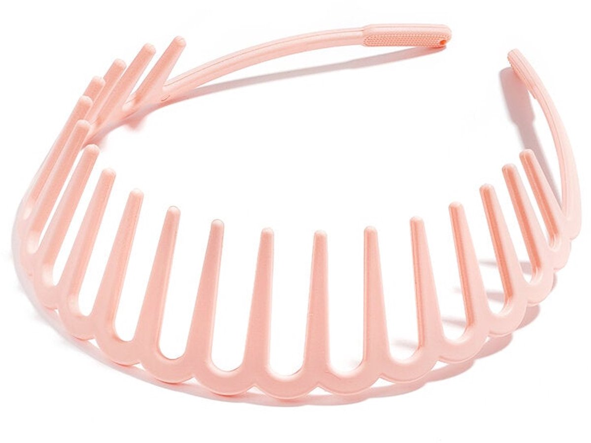 Elegant solid color hair bands for women - Roze