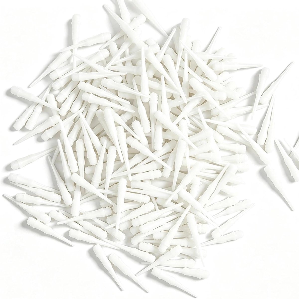200 Stuks Zachte Dartpunten, 27 mm Dartpunten, Zacht | 2BA Witte Dartpijlen, Kunststof Punt, Punten voor Professionele Wedstrijden en Hobby