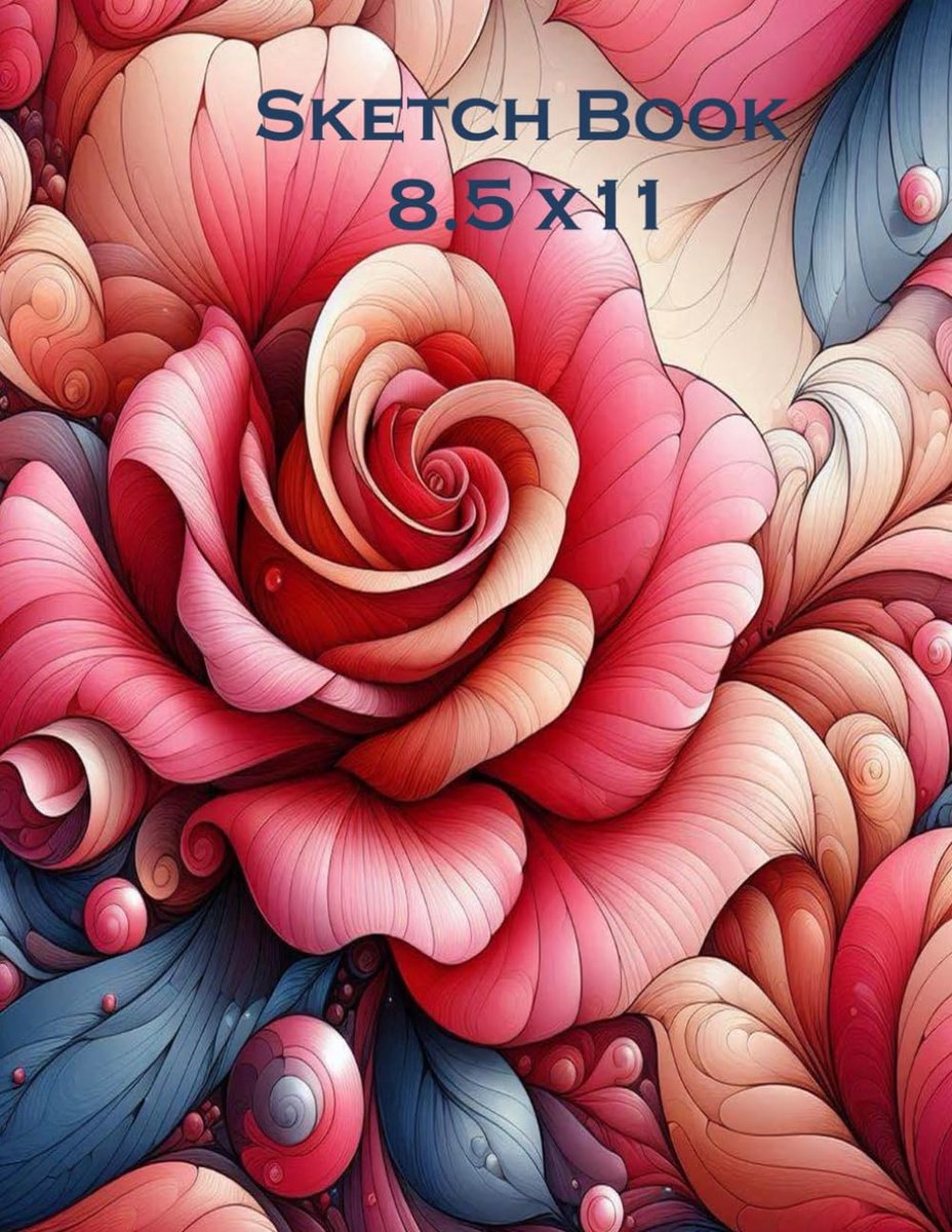 Book 8.5 x11: Personalized Artist Sketchbook 50 sheets 100 pages