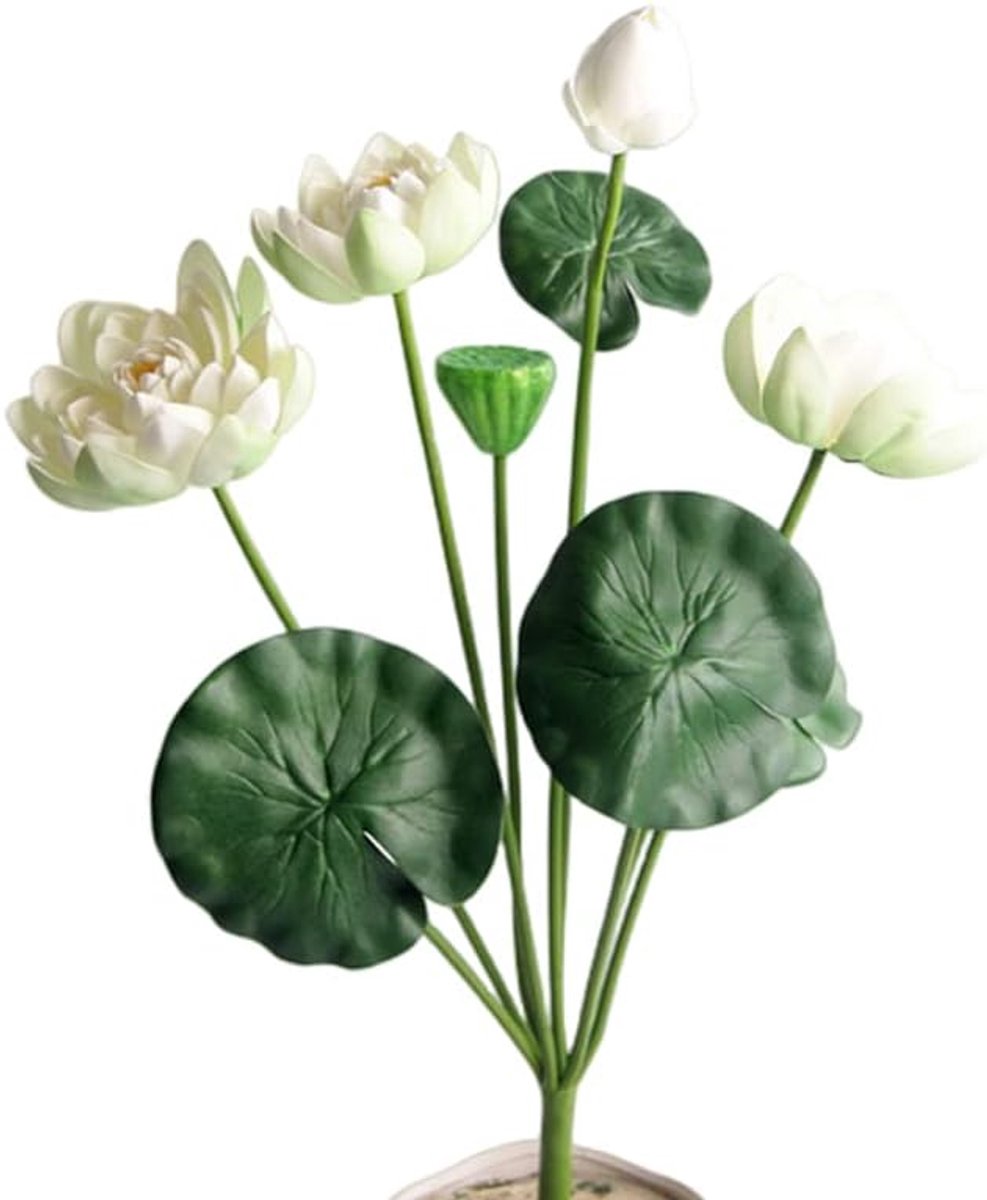 64 cm Kunstmatige lotusbloem zijde realistische nepbloemen boeketten