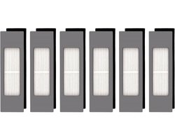 (6 Stuks) N10 HEPA-Filter Compatibel met Ecovacs DEEBOT OZMO N10 Plus T5 T8 T9 920 950 T8AIVI Max N5 N7 N8+ N8 Pro Plus DX55 DX93 DJ65, Robotstofzuigerfilter, Stofzuigerfilter Vervangende Onderdelen
